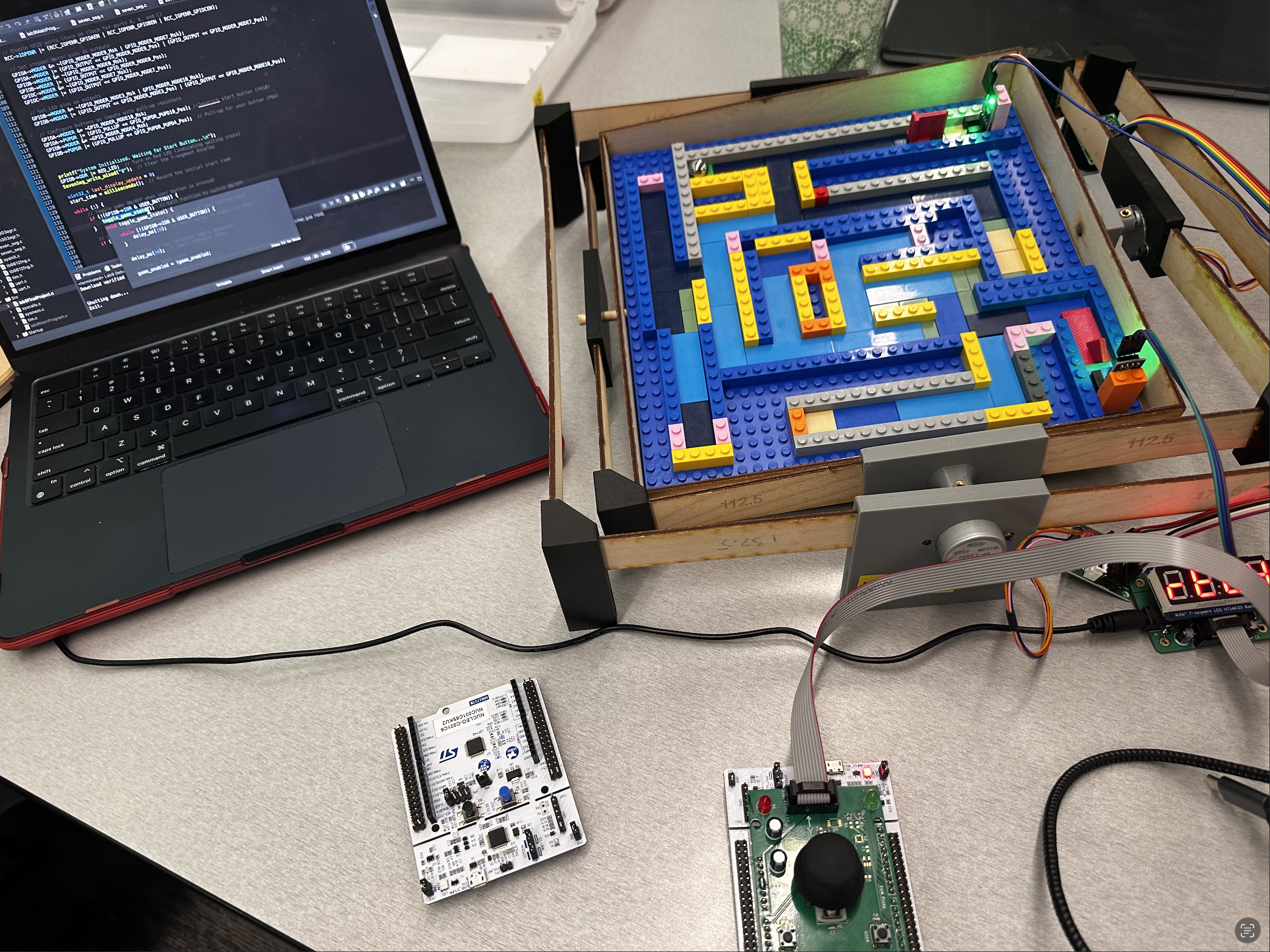 Marble maze hardware with STM32